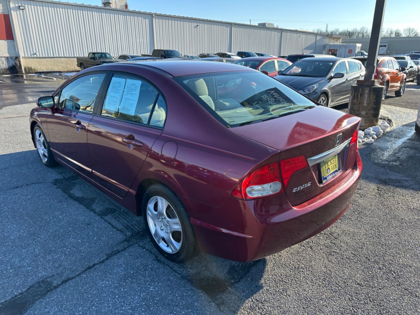 2011 RED Honda Civic LX Sedan 5-Speed AT (19XFA1F5XBE) with an 1.8L L4 SOHC 16V engine, 5-Speed Automatic transmission, located at 1254 Manheim Pike, Lancaster, PA, 17601, (717) 393-9133, 40.062870, -76.323273 - Photo#5